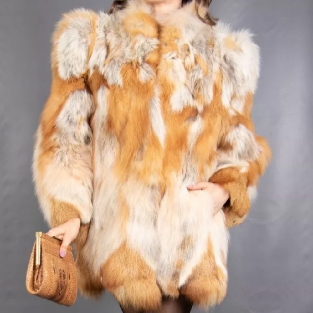 Luxurious Red Fox Fur Coat